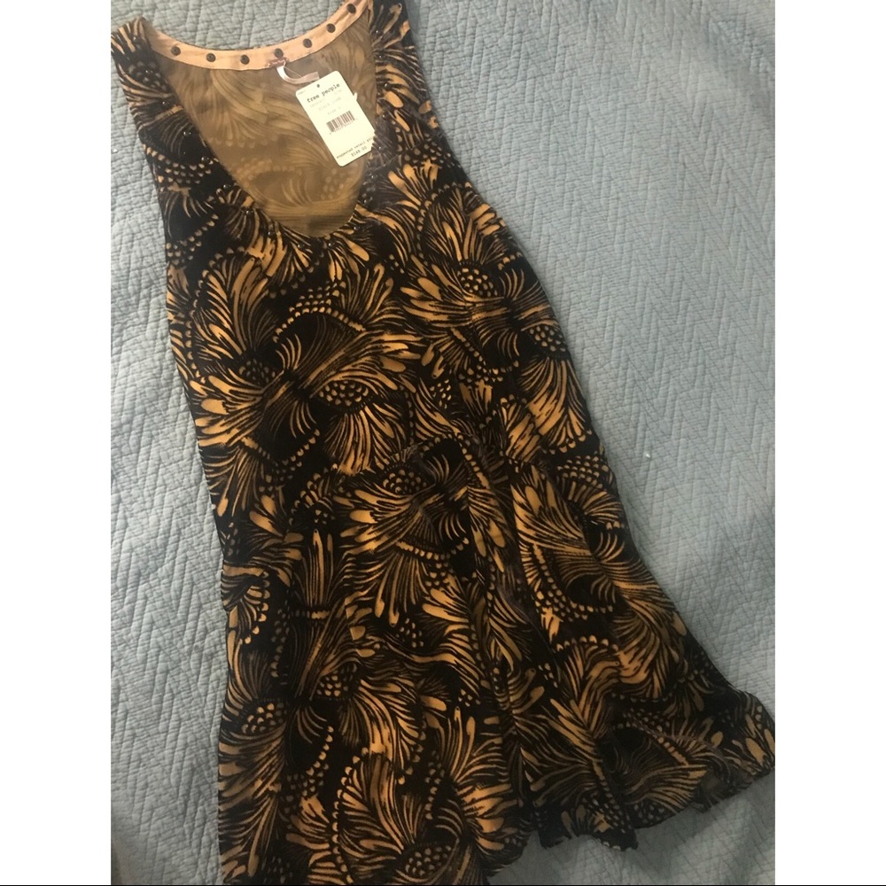 NWT Free People flowy velvet dress
